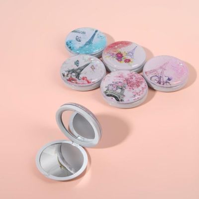 Зеркало складное «Города», d 7,5 см, рисунок МИКС