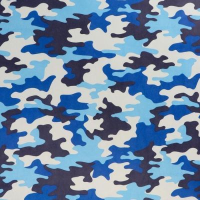 Бумага упаковочная крафт "Камуфляж небо", 0,72 х 10 м