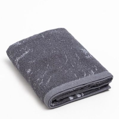 Полотенце именное махровое Этель "Николай" серый, 50х90см, 100% хлопок, 420гр/м2