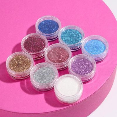 Magic-набор «Прекрасной тебе!», 9 баночек с блёстками для маникюра