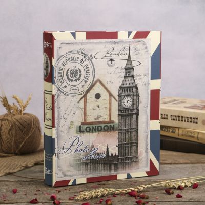 Фотоальбом на 100 фото 13х18 см "Башня" с серебром, в коробке МИКС 29,3х23,5х5,7 см