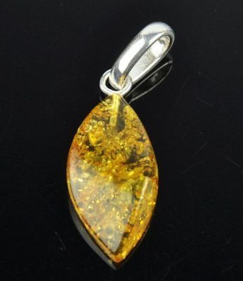 Кулон Янтарь "Золотой дождь" арт.ЯК-144
