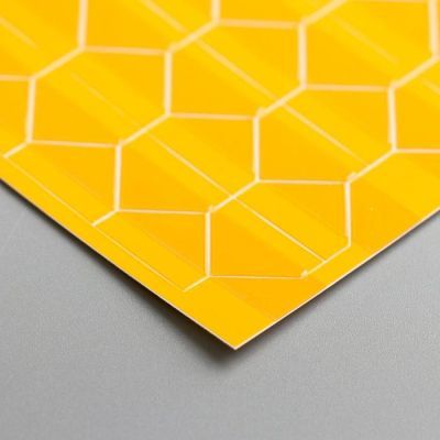 Набор уголков с кармашком для фотографий 102 уголка "Жёлтый с прозр. плёнкой" 10,3х14,8 см