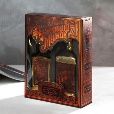 Набор: парфюм 100 мл и гель для душа 250 мл «Настоящий мужик»