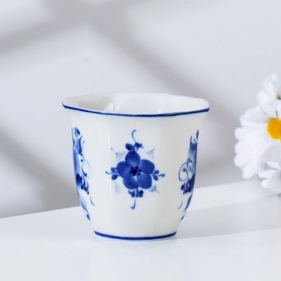 Чашка "Гранёная", гжель, фарфор, 2с