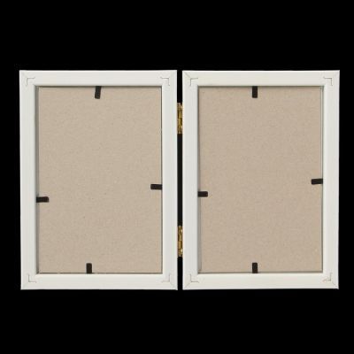 Фоторамка пластик двойная 10х15 см белый