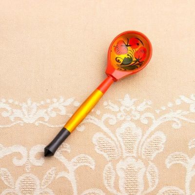 Набор «Розетка с ложкой», 10×4×10 см, хохлома