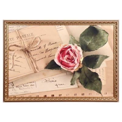 Картина велюр "Старинные письма-2" 50х70 (53х73) см