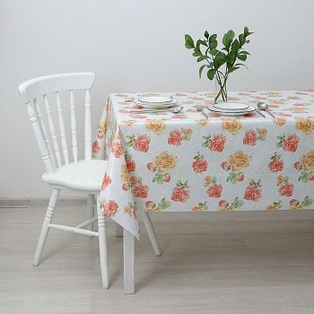 Клеёнка столовая на нетканой основе «Роуз», ширина 137 см, рулон 20 м