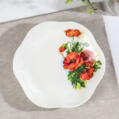 Тарелка «Полевой мак», d=16 см