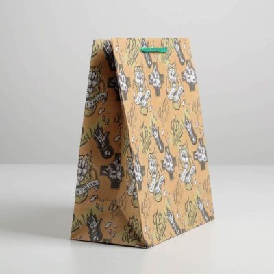 Пакет крафтовый вертикальный Best the best, ML 23 × 27 × 11,5 см