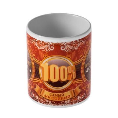 Подарочный набор "100% Настоящий мужчина", (оскар, кружка) 23х8,5х23 см