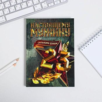 Ежедневник "Настоящему мужику" А5, 80 листов