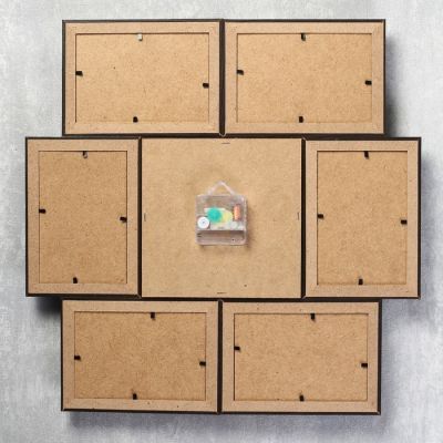 Часы-фоторамка "Водопад" на 6 фото 10х15 см