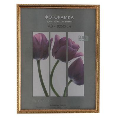 Фоторамка 30х40 см пластик золото (996)