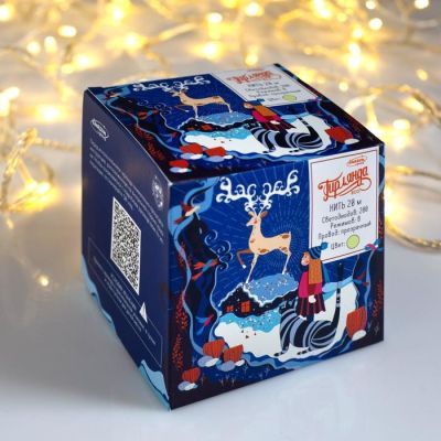 Гирлянда «Нить» 20 м, IP20, прозрачная нить, 200 LED, свечение тёплое белое, 8 режимов, 220 В