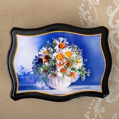 Шкатулка «Цветы», 13×18 см, лаковая миниатюра микс