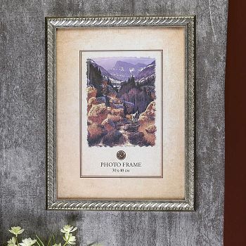 Фоторамка пластик "Серебро" 30Х40,