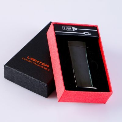 Зажигалка электронная в подарочной коробке, USB, дуговая, сенсорная, 3х8 см
