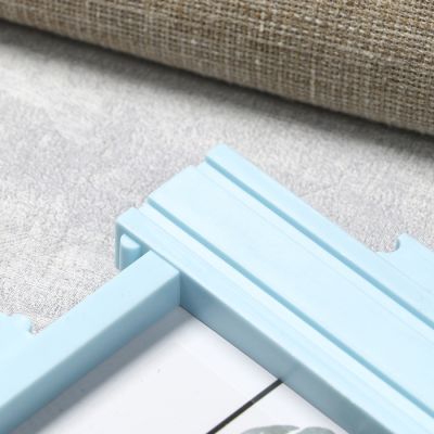 Фоторамка пластик на 4 фото 10х15 см "Пазл" цветная 33,5х33,5х2 см