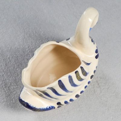 Конфетница "Лебедь", роспись, 18*14 см