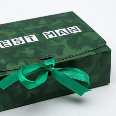 Коробка подарочная Best man, 16,5 х12,5 х5 см