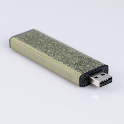 Зажигалка электронная "Узор" спираль, USB штейкер, 5х4х4 см, микс