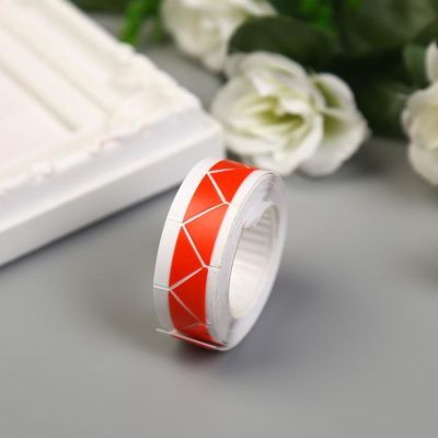 Набор уголков с кармашком для фотографий 250 уголков "Красные" 2мх1,6 см