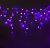 Гирлянда уличная "Бахрома" (Ш:3 м, В:0,6 м, нить белая, фиолет)