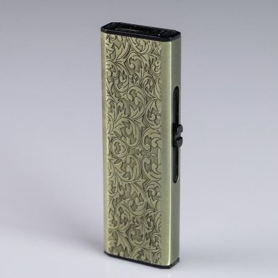 Зажигалка электронная "Узор" спираль, USB штейкер, 5х4х4 см, микс