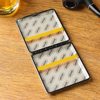 Портсигар "Норрберг", черный, 9х10 см