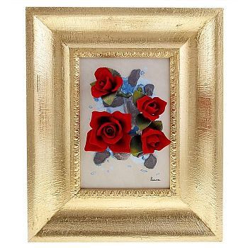 Картина "Розы на синем"