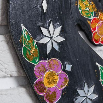 Панно дерево "Геккон" 100х29х1,1 см