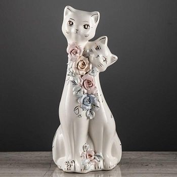 Копилка "Близнецы ", глянец, белый цвет, 31 см