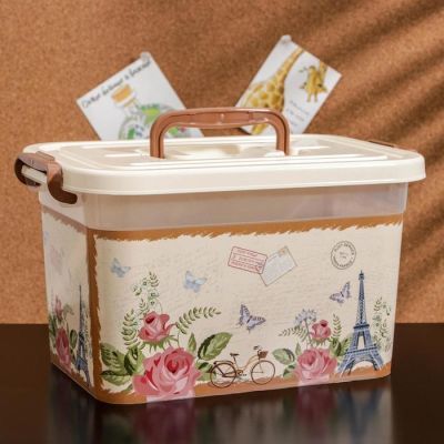 Контейнер для хранения с крышкой Classic, 6,5 л, 31×20×17 см, МИКС