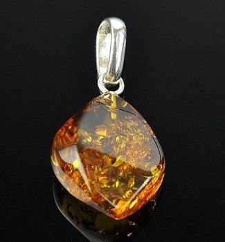 Кулон Янтарь "Золотой дождь" арт.ЯК-192