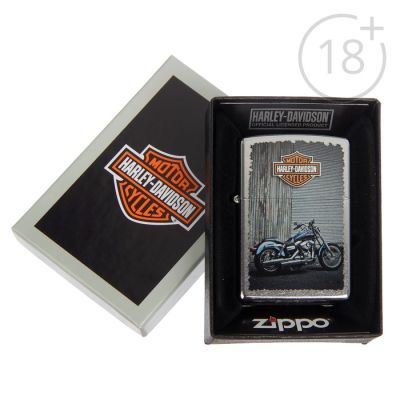 Зажигалка ZIPPO 207 Harley-Davidson с покрытием Street Chrome