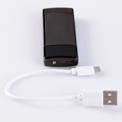 Зажигалка электронная в подарочной коробке, USB, дуговая, сенсорная, 3х8 см