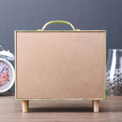Копилка интерьерная дерево "Пальмовые листья" зелёная 22х21х7,5 см