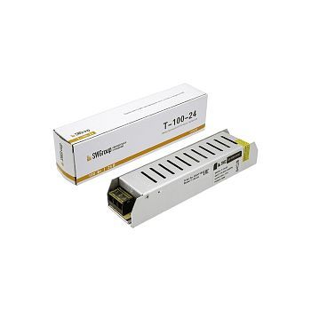 Узкий блок питания SWG для светодиодной ленты 24 В, 100 Вт, IP20