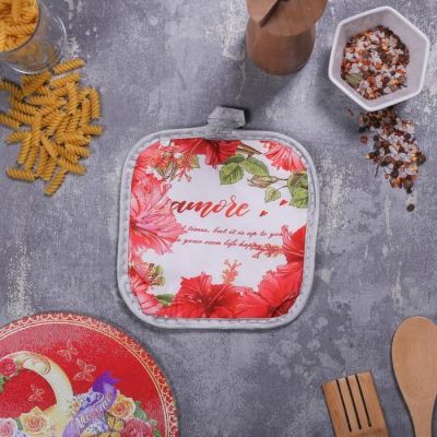 Многофункциональная кухонная доска + прихватка«8 Марта», 20 см