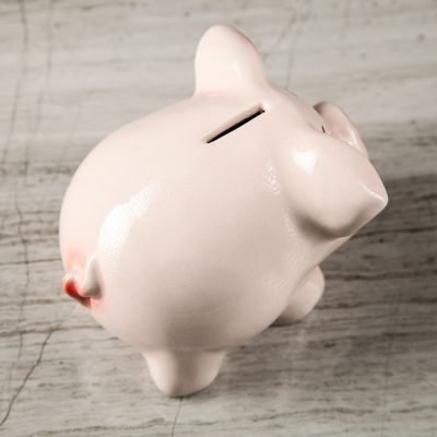 Копилка "Хрюша", глазурь, розовый цвет, 11 см