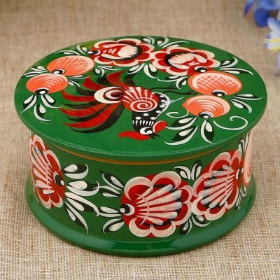 Шкатулка 12,5х5,5 см, городецкая роспись