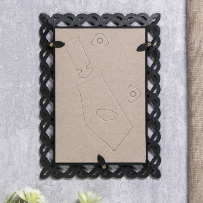 Фоторамка пластик L-7 10х15 см, чёрный, с небьющимся стеклом