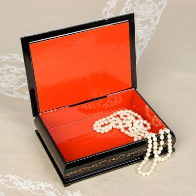 Шкатулка «Русские гуляния», 17×22 см, лаковая миниатюра