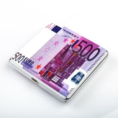 Портсигар "Пятьсот евро", 9х9 см