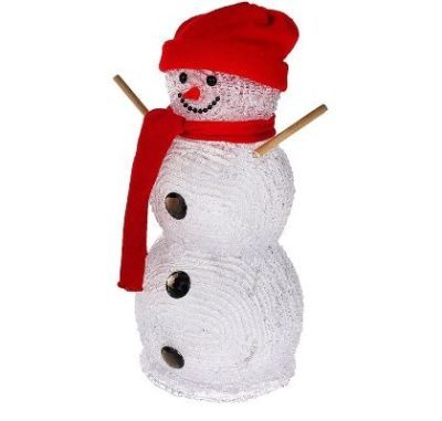 Фигура акрил. "Снеговик руки-палки" (33х16 см.)