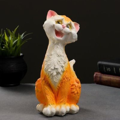 Копилка "Кот- мартовский" рыжий, 25х15х15см