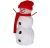 Фигура акрил. "Снеговик руки-палки" (33х16 см.)