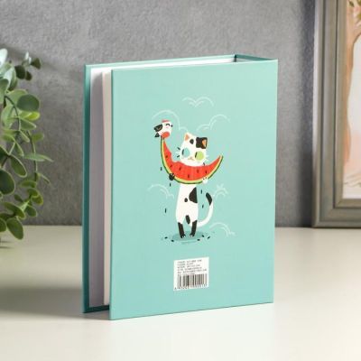 Фотоальбом на 100 фото 10х15 см "Котик с арбузом" 18х14х5,5 см